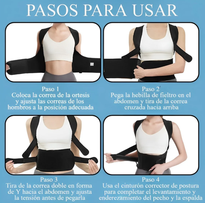 * Corrector de espalda y alivio lumbar